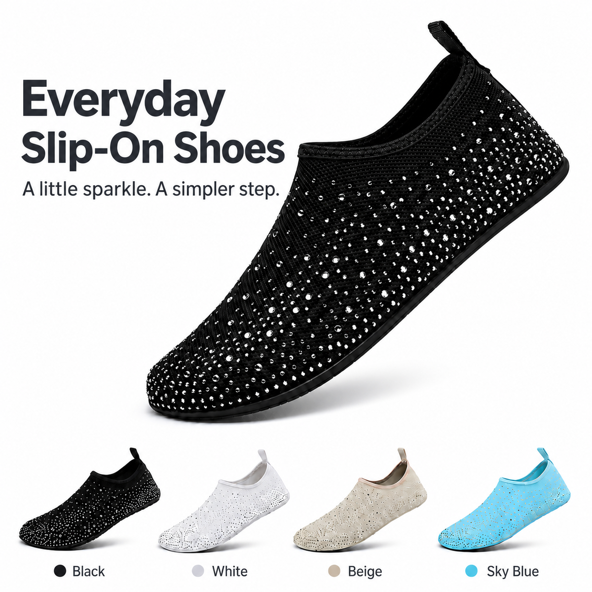 Women's Barefoot Shoes Back to School Diamond Knit Slip-On House Slippers for Indoor Outdoor Walking, Lightweight Travel Shoes, Quick-Dry Water Shoes for Yoga, Beach & Vacation#sohochic