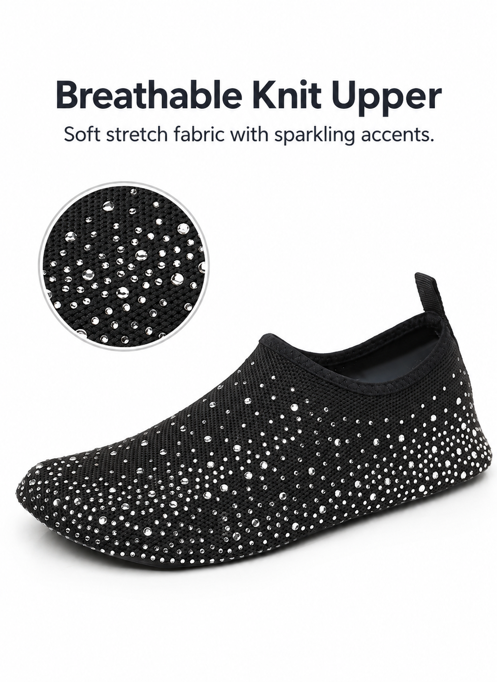 Women's Barefoot Shoes Back to School Diamond Knit Slip-On House Slippers for Indoor Outdoor Walking, Lightweight Travel Shoes, Quick-Dry Water Shoes for Yoga, Beach & Vacation#sohochic