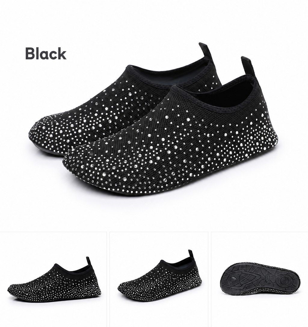 Women's Barefoot Shoes Back to School Diamond Knit Slip-On House Slippers for Indoor Outdoor Walking, Lightweight Travel Shoes, Quick-Dry Water Shoes for Yoga, Beach & Vacation#sohochic