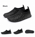 Women's Barefoot Shoes Back to School Diamond Knit Slip-On House Slippers for Indoor Outdoor Walking, Lightweight Travel Shoes, Quick-Dry Water Shoes for Yoga, Beach & Vacation#sohochic