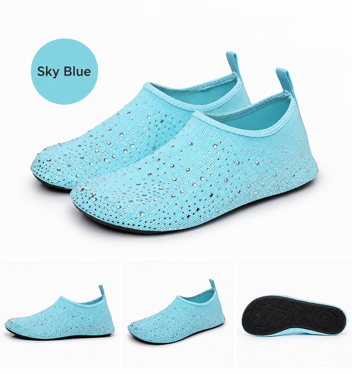 Women's Barefoot Shoes Back to School Diamond Knit Slip-On House Slippers for Indoor Outdoor Walking, Lightweight Travel Shoes, Quick-Dry Water Shoes for Yoga, Beach & Vacation#sohochic